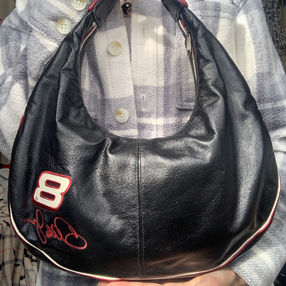 Wilson’s Leather x Dale Earnhardt Jr. leather shoulder bag